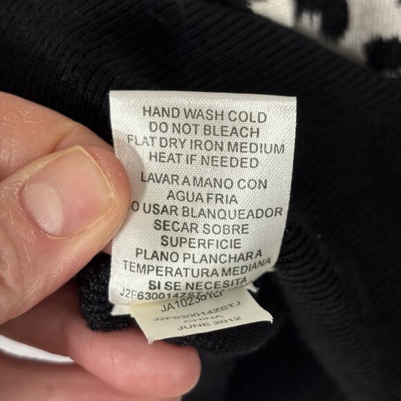 Vintage 90s Joseph A Cardigan Sweater Medium Leopard Animal Thin Mob Twee 80s - Picture 10 of 10